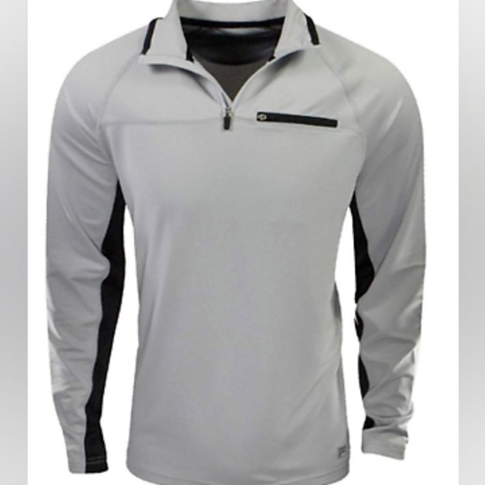 NWT** Fila Men's 1/4 Zip Pullover  Grey LARGE